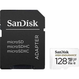 Card de memorie Sandisk High Endurance Video microSDHC, 128GB, Clasa 10, U3, Adaptor microSD imagine
