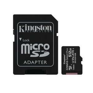Card de memorie MicroSD Kingston Canvas Select Plus, 512GB, UHS-I, Class 10 + Adaptor SD imagine