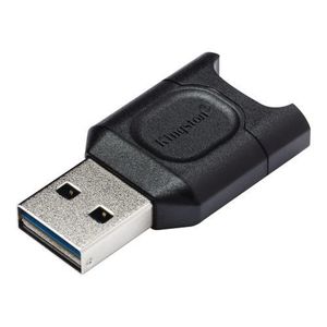 Card reader Kingston MobileLite Plus, microSD, interfata USB 3.2 Gen 1, UHS-II (Negru) imagine