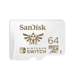 Card de memorie SANDISK Nintendo Switch, microSDXC, 64GB, V30, U3, Class 10, A1, UHS-1 imagine