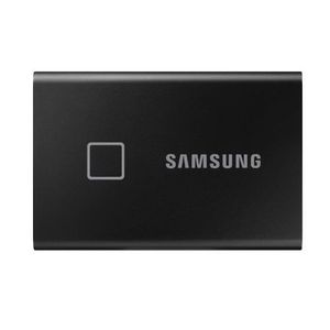 SSD Extern Samsung T7 Touch, 2TB, USB 3.2 Gen2, Senzor Amprenta (Negru) imagine