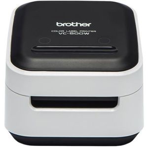 Sistem de etichetare Brother VC-500W, USB, AirPrint, Wi-Fi Direct, Tehnologie ZINK Zero-INK (Alb) imagine