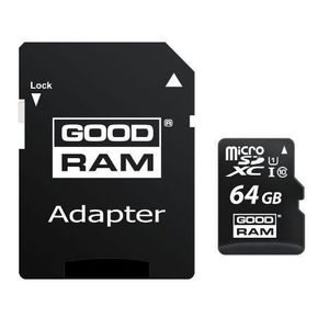 Card de memorie Goodram microSDXC 64GB, Clasa 10, UHS-I + Adaptor microSD imagine