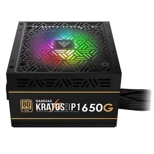 Sursa Gamdias Kratos P1 Bronze 650W, iluminare RGB, 80 PLUS Bronze (Negru) imagine