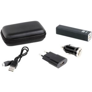 Set accesorii telefon mobil TEA148, Baterie, USB, AC, Incarcator masina (Negru) imagine