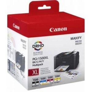 Cartus cerneala PGI-1500XL multipack, Black/Cyan/Magenta/Yellow, Maxify MB2050/2350 imagine