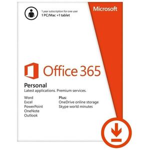 Microsoft Office 365 Personal, 1 an, 1 PC/MAC si 1 tableta, All Languages, Licenta Electronica, ESD imagine