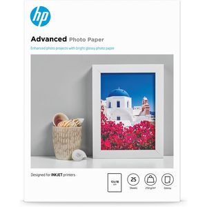 HP Hârtie foto lucioasă Advanced - 25 coli/13 x 18 cm fără Q8696A imagine