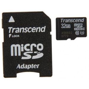 Card de memorie Transcend microSDHC, 32GB, Class 10, UHS-I + Adaptor SD imagine