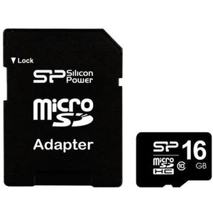 Card de memorie Silicon Power microSDHC, 16 GB, Clasa 10 + Adaptor imagine