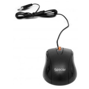 Mouse Optic Spacer SPMO-F01, 1000 DPI, USB (Negru) imagine