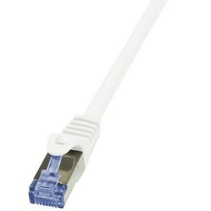 Cablu U/UTP LogiLink CP2101U, Cat.6A, Patchcord (Alb) imagine