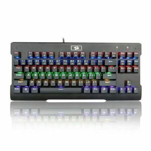 Tastatura Gaming Mecanica Redragon Visnu, iluminare rainbow, USB (Negru) imagine