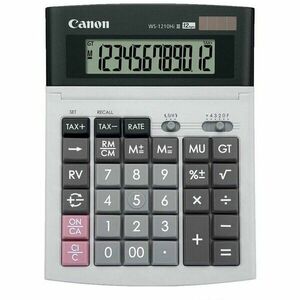 Calculator birou Canon WS-1210THB, 12 digiti, display LCD, alimentare solara si baterie imagine