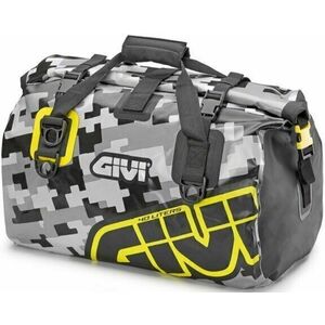 Givi EA115CM Waterproof Cylinder Seat Bag 40L Camo/Grey/Yellow Husă imagine