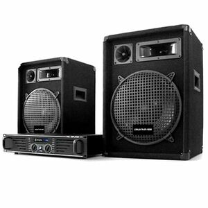 Electronic-Star Set complet DJ PA "Marrakesch Lounge" Amplificator 2x Boxe imagine