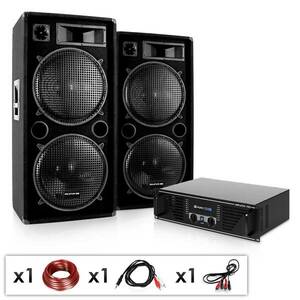 Electronic-Star DJ PA set complet "Phuket Pulsar" amplificator și 2x boxe imagine