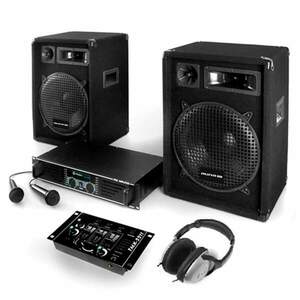 Electronic-Star Sistem PA „Bass Boomer”, set amplificator, boxe și microfon imagine