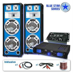 Electronic-Star Set PA Seria Blue Star "Basskern USB" 2800 W imagine
