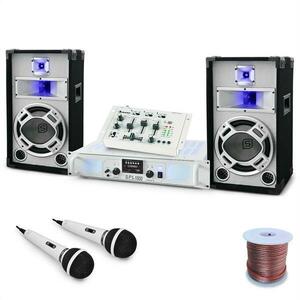 Electronic-Star DJ PA Set de boxe și amplificator "Polar Fox" 1500W imagine