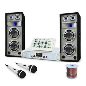Electronic-Star DJ PA Set de boxe, amplificator, mixer "Polar Bear" 2200W imagine
