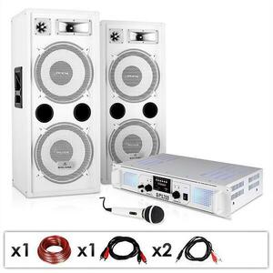 Electronic-Star DJ PA Sistem "DJ-22" Boxe și amplificator + cablu 2 x 350W imagine