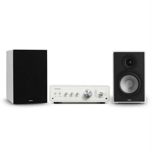 Numan Drive 802, set stereo, amplificator stereo, difuzor de raft, alb / negru imagine