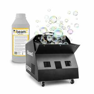 Beamz B2500 Bubble Machine, kit pentru producerea bulelor, inclusiv 1 litru de lichid imagine