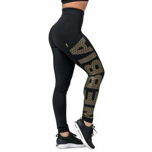 Nebbia Gold Print Leggings Black XS Fitness pantaloni imagine