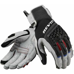 Rev'it! Gloves Sand 4 Light Grey/Black 2XL Mănuși de motocicletă imagine