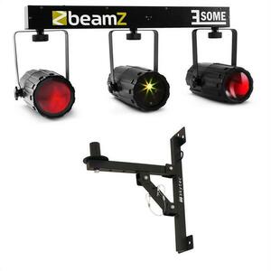 Beamz 3-Some, trio de lumini LED RGBW, microfon laser imagine