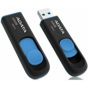 Stick USB A-DATA UV128, 128GB, USB 3.0 (Negru/Albastru) imagine