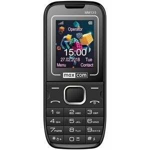 Telefon Mobil MaxCom Classic MM135, 1.77inch, 2G (Negru/Albastru) imagine