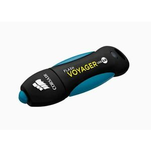 Stick USB Corsair Voyager, 256GB, USB 3.0 (Negru/Albastru) imagine