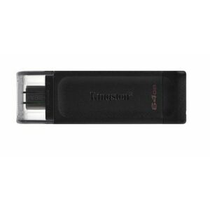 Stick USB Kingston DataTraveler 70, 64GB, USB 3.2 Type-C (Negru) imagine