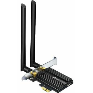 Placa de retea TP-Link Archer TX50E, AX3000, Wi-Fi 6, Bluetooth 5.0, PCle imagine