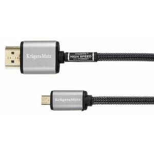 Cablu Kruger&Matz KM0327, HDMI - microHDMI, 1.8 m (Negru) imagine