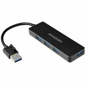 Hub USB AXAGON HUE-G1A SLIM, USB 3.0 x4 (Negru) imagine