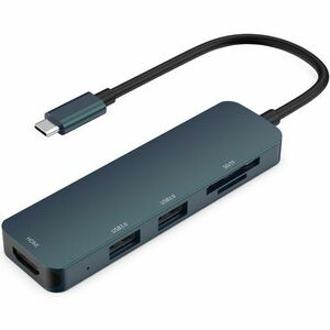 HUB USB HP DHC-CT203, 2 x USB, HDMI, slot card SD/TF (Negru) imagine