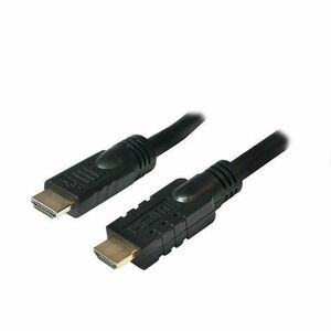 Cablu LOGILINK CHA0025, HDMI - HDMI, 25m, conectori auriti, 4K UHD/30 Hz (Negru) imagine