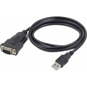 Cablu GEMBIRD UAS-DB9M-02, USB 2.0 -Serial DB9M RS232, 1.5m (Negru) imagine