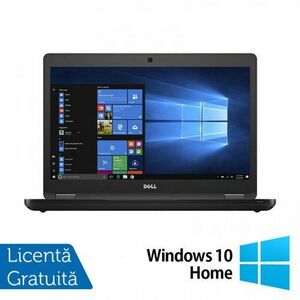 Laptop Refurbished DELL Latitude 5480 (Procesor Intel® Core™ i5-7200U (3M Cache, up to 2.50 GHz), 14inch, 8GB DDR4, 120GB SSD, Webcam, Intel® HD Graphics, Win 10 Home) imagine