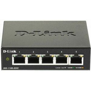 Switch D-Link SMART DGS-1100-05V2, Gigabit, 5 Porturi imagine