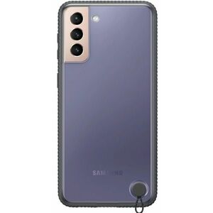 Protectie Spate Samsung EF-GG996CBEGWW pentru Samsung Galaxy S21 Plus (Transparent/Negru) imagine