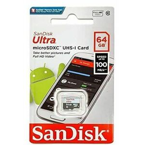 Card de memorie SanDisk Ultra microSDXC, 64 GB, Clasa 10 imagine