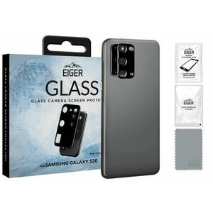 Folie Protectie Sticla Eiger Camera 2.5D Glass EGSP00603 pentru Samsung Galaxy S20 (Negru) imagine