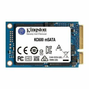 SSD Kingston KC600 256GB SATA III mSATA imagine