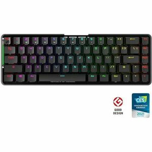 Tastatura Gaming Mecanica Wireless ASUS ROG Falchion Cherry MX Red, USB, iluminare RGB (Negru) imagine