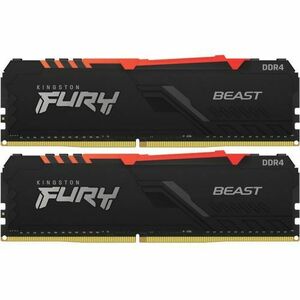 Memorii Kingston FURY Beast RGB 16GB(2x8GB) DDR4 3600MHz CL17 Dual Channel Kit imagine