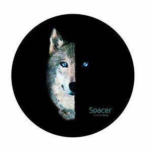 Covor de protectie SPACER Wolf SPFP-WOLF-120, 1200 x 3mm (Negru) imagine